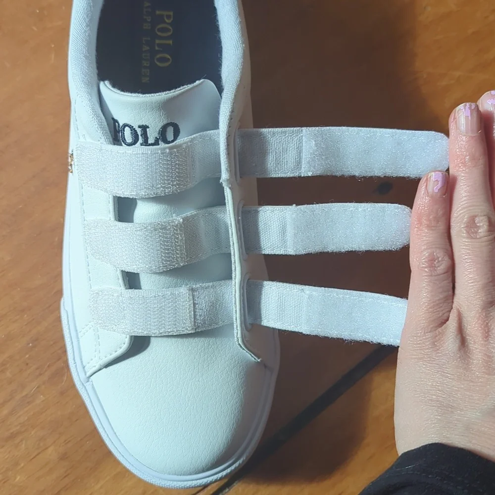 LIKE NEW Polo Leather Velcro Shoes - Picture 10 of 12